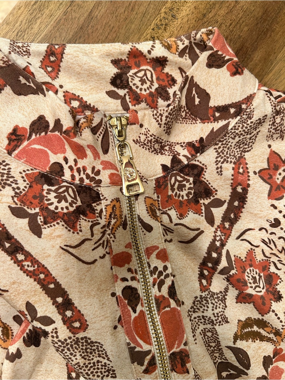 Spartina 449 Nora Half Zip. Medium. - Picture 6 of 9